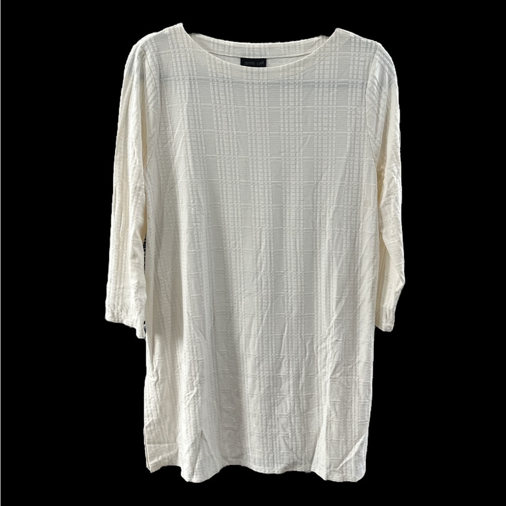 J. Jill Wearever Collection Ivory Tunic Top Size: M